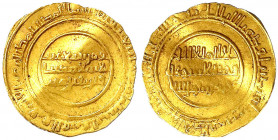 Ziriden
Al Muizz bin Badis, 1015-1062 (AH 406-454)
Dinar AH 444 = 1052/1053, Qayrawan. 4,25 g. sehr schön, Kratzer, gewellt, beschnitten. Album 458....