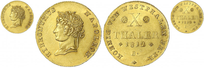 Westfalen-Königreich
Hieronymus Napoleon, 1807-1813
10 Taler 1812 B. 13,28 g....
