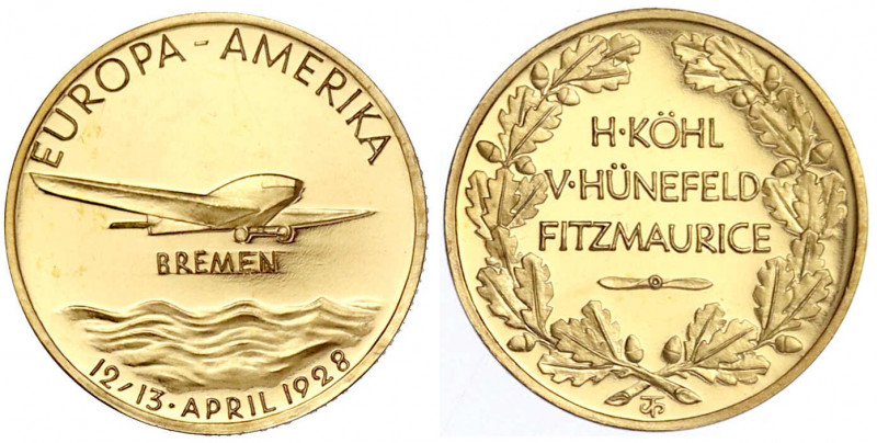 Luft- und Raumfahrt
Goldmedaille 1928, auf den Ost-West- Ozeanflug der "BREMEN"...