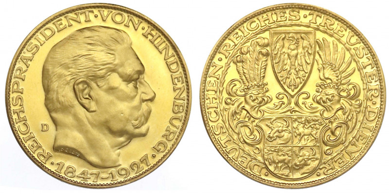 Münchner Medailleure
Karl Goetz
Goldmedaille 1927 D (großes D), auf den 80. Ge...