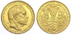 Münchner Medailleure
Karl Goetz
Goldmedaille 1927 D (großes D), auf den 80. Geburtstag v. Paul v. Hindenburg, Deutschen Reiches treuster Diener. 36 ...
