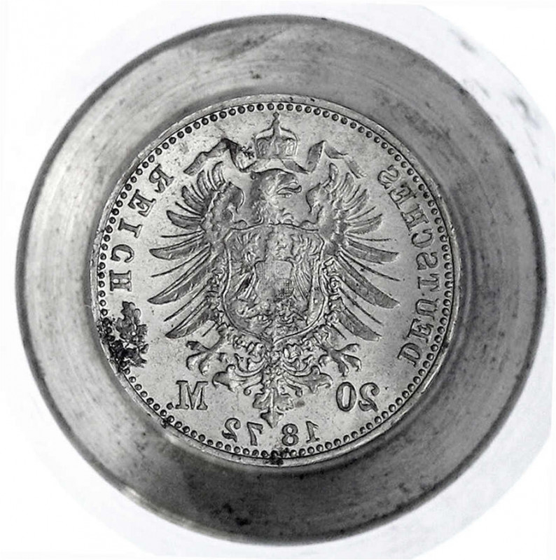 Baden
Friedrich I., 1856-1907
Original-Prägestempel (Matrize) zum Revers des 2...