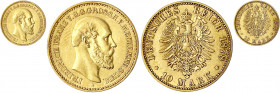 Mecklenburg/-Schwerin
Friedrich Franz II., 1842-1883
10 Mark 1878 A. fast vorzüglich. Jaeger 231.