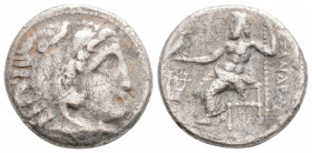 Greek
KINGS OF MACEDON, Alexander III ‘the Great’ (Circa 336-323 BC)
AR Drachm (17.1mm, 3.9g)
Obv: Head of Herakles to right, wearing lion skin headdr...