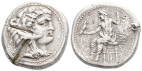 Greek
KINGS of MACEDON. Alexander III 'the Great' (Circa 336-323 BC). 
AR tetradrachm (25mm, 17.06g)
Obv:Head of Heracles right, wearing lion skin hea...