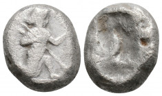 Greek
ACHAEMENID EMPIRE, Time of Darios I to Xerxes II, Sardes (Circa 485-420 BC)
AR Siglos (15mm, 4.7g)
Obv: Persian king in kneeling-running stance ...