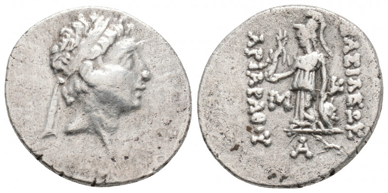 Greek
KINGS OF CAPPADOCIA, Ariarathes VI (130-112/0 BC)
AR drachm (19.3mm, 4.1g)...