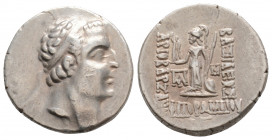 Greek
KINGS OF CAPPADOCIA, Ariobarzanes I Philoromaios (Circa 96-63 BC)
AR drachm (17.5mm, 4g)
Obv: Diademed head of Ariobarzanes I right
Rev: Athena ...