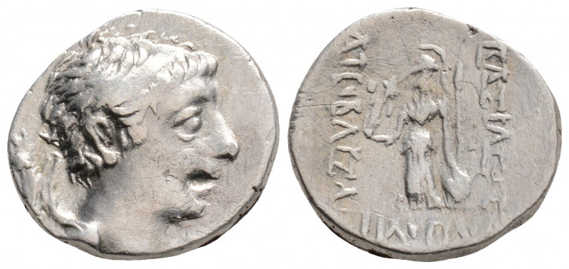 Greek
KINGS OF CAPPADOCIA, Ariobarzanes II (Circa 63-52 BC)
AR drachm (17.5mm, 2...