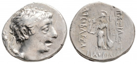 Greek
KINGS OF CAPPADOCIA, Ariobarzanes II (Circa 63-52 BC)
AR drachm (17.5mm, 2.8g)
Obv: Diademed head right
Rev: BAΣIΛEΩΣ APIOBAPZANOY ΦIΛOPΩMAIOY, ...