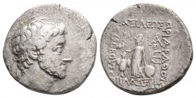 Greek
KINGS OF CAPPADOCIA, Ariarathes X Eusebes Philadelphos.(Circa 42-36 BC)
AR Drachm (16.3mm, 3.7g)
Obv: Diademed head of Ariarathes X right.
Rev: ...