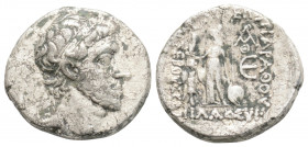 Greek
KINGS OF CAPPADOCIA, Ariarathes X Eusebes Philadelphos (Circa 42-36 BC)
AR Drachm (16.1mm, 3.9g)
Obv: Diademed head of Ariarathes X right.
Rev: ...