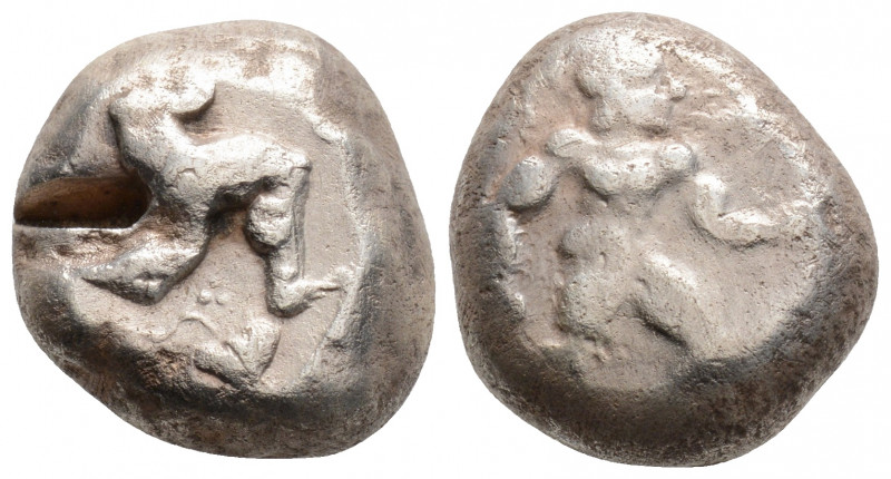 Greek
PAMPHYLIA, Aspendos (Circa 465-430 BC)
AR Stater (17.8mm, 10.8g)
Obv: Hopl...