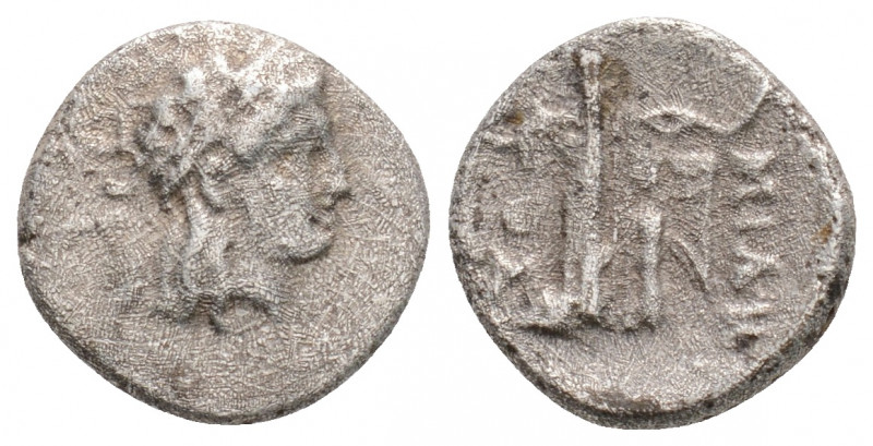 Greek
BITHYNIA, Kios, ΜΙΛΗΤΟΣ (Miletos), magistrate (Circa 350-300 BC)
AR Diobol...