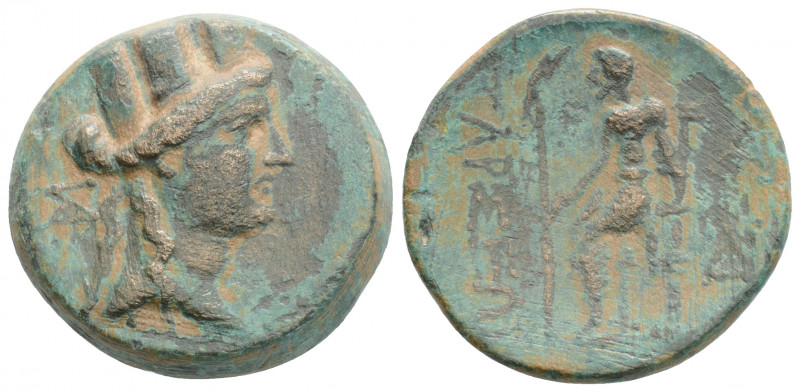 Greek
CILICIA, Tarsos (Circa 164-27 BC)
AE Bronze (21.8mm, 6.4g)
Obv: Turreted h...