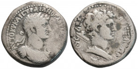 Roman Provincial
CILICIA, Aegeae, Hadrian. (117-138 AD)
AR Tetradrachm (29.8mm, 15.3g),
Obv: Laureate and cuirassed bust right, slight drapery.
Rev: A...