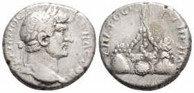 Roman Provincial
CAPPADOCIA, Caesaraea-Eusebia, Hadrian (117-138 AD)
AR Didrachm. (20.1mm, 5.9g)
Obv: Laureate head of Hadrian to right.
Rev. Mount Ar...