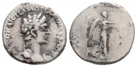 Roman Provincial
CAPPADOCIA, Caesarea, Hadrian (117-138 AD)
AR hemidrachm (13.5mm, 1.33g)
Obv: Laureate bust of Hadrian right, slight drapery on far s...