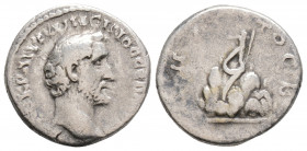 Roman Provincial
CAPPADOCIA, Caesarea, Antoninus Pius (138-161 AD)
AR Drachm (16.8mm, 3.2g)
Obv: ΑΥΤΟΚΡ ΑΝΤⲰΝƐΙΝΟϹ ϹƐΒΑϹΤΟϹ, bare head right.
Rev: ΥΠΑ...
