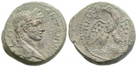 Roman Provincial
Elagabalus, Antioch, Seleucis and Pieria (219 AD)
BI Tetradrachm (26mm, 12.4g)
ObV: ΑVΤ•Κ•Μ•Α•••ΑΝΤѠΝЄΙΝΟC CЄΒ, laureate head to righ...