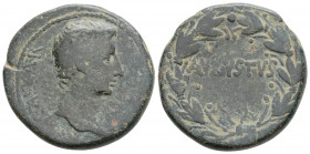 Roman Provincial
SYRIA, Seleucis and Pieria, Antioch, Augustus (27 BC-AD 14)
AE Bronze (26.6mm, 12g)
Obv: CAESAR. Bare head right.
Rev: AVGVSTVS. Lege...
