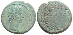 Roman Provincial
SYRIA, Seleucis and Pieria, Antioch, Augustus (27 BC-AD 14)
AE As (26mm, 11.4g)
Obv: CAESAR. Bare head right.
Rev: AVGVSTVS. Legend w...