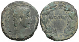 Roman Provincial
SYRIA, Seleucis and Pieria, Antioch, Augustus (27 BC-AD 14)
AE As (26.2mm, 9.5g)
Obv: CAESAR. Bare head right.
Rev: AVGVSTVS. Legend ...