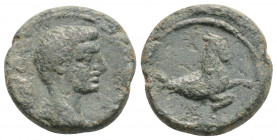 Roman Provincial
MYSIA, Parium, Augustus (27 BC-14 AD)
AE Quadrans (15.2mm, 2.4g)
Obv: AVG. Bare head right.
Rev: Capricorn right.
RPC I 2264; SNG BN ...