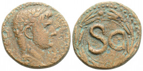 Roman Provincial
SELEUCIS AND PIERIA, Antiochia ad Orontem, Claudius (41-54 AD)
AE Semis (26.6mm, 12.8g)
Obv: IM·TI·CLA·CAE AV·GER, laureate head of C...
