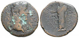 Roman Provincial
PHRYGIA, Cadi, Claudius (41-54 AD)
AE Bronze (20.8mm, 4.3g)
Obv: KΛAVΔIOC KAICAP, laureate head right.
Rev: Zeus standing left, holdi...
