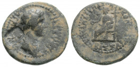 Roman Provincial
PHRYGIA, Eumeneia. Agrippina Junior ( 50-59 AD). AE Bronze (19mm, 3.6 g,). Bassa, wife of Kleon, archierea. Struck circa AD 54-55. 
O...