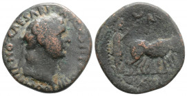 Roman Provincial
CAPPADOIA, Pisidia, Antioch, Vespasian (69-79 AD)
AE Bronze (22.5mm, 6.5g)
Obv: DOMITIANO CAESARI AVGVSTI F COS IIII. laureate head o...