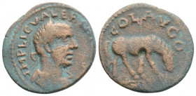 Roman Provincial
TROAS, Alexandria Troas, Valerian I. (253-260 AD)
AE Bronze (21.7mm, 4.1g)
Obv: Laureate, draped, and cuirassed bust right.
Rev: Hors...