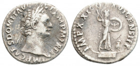 Roman Imperial
Domitian (81-96 AD Rome
AR Denarius (18.8mm, 3g)
Obv: IMP CAES DOMIT AVG GERM P M TR P XI, laureate head to right.
Rev: IMP XXI COS XVI...