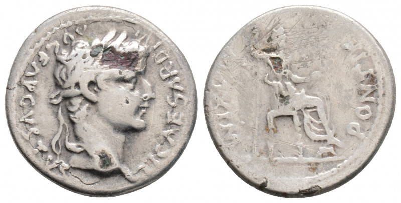 Roman Imperial
Tiberius (14-37 AD) Lugdunum
AR Denarius (19.3mm, 3.1g)
Obv: TI C...