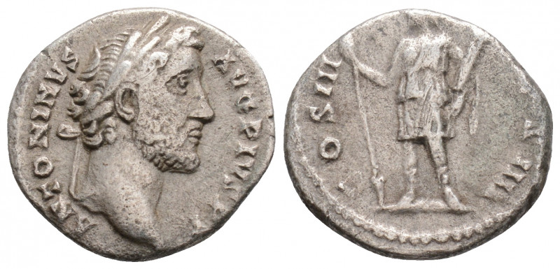 Roman Imperial
Antoninus Pius (138-161 AD) Rome
AR Denarius (17.1mm, 3g)
Obv: AN...