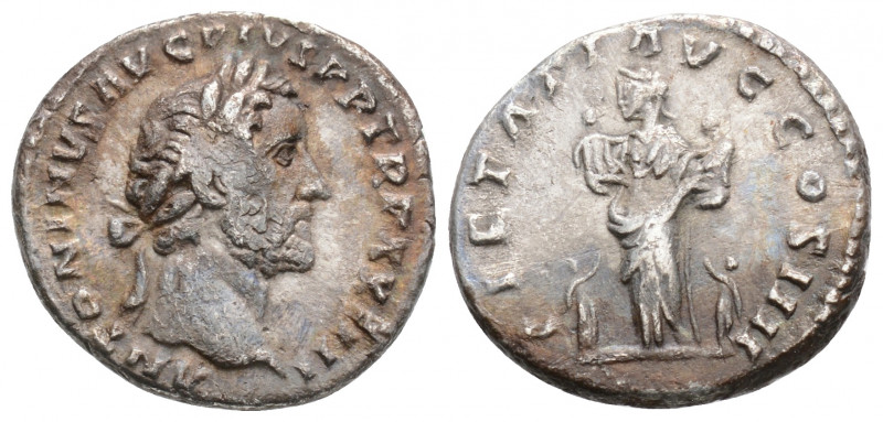 Roman Imperial
Antoninus Pius (138-161 AD) Rome
AR Denarius (17.4mm, 2.9g)
Obv: ...