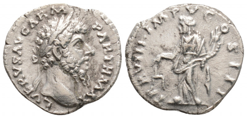 Roman Imperial
Lucius Verus (161-169 AD) Rome
AR Denarius (18.3mm, 3g)
Obv: L VE...