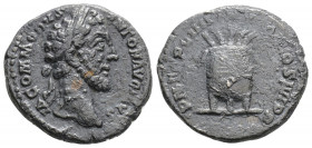 Roman Imperial
Commodus (177-192 AD) Rome 
AR Denarius (18.7mm, 3.4g)
Obv: M COMMODVS AN-TON AVG PIVS, laureate head of Commodus right, seen from back...