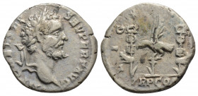 Roman Imperial 
Septimius Severus (193-211 AD) Rome
AR Denarius (27.3mm, 3g)
Obv: IMP CAE L SEP SEV PERT AVG. Laureate head right.
Rev: LEG XIIII GEM ...