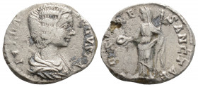 Roman Imperial
Julia Domna, Augusta, (193-217 AD) Laodicea ad Mare
AR Denarius (17.2 mm, 2.6 g) 
Obv: IVLIA AVGVSTA Draped bust of Julia Domna to righ...