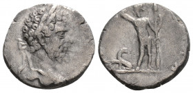 Roman Imperial
Septimius Severus (193-211 AD) Rome
AR denarius (15.7mm, 2.4g)
Obv: L SEPT SEV PERT AVG IMP III, laureate head right.
Rev: LIBERO PATRI...
