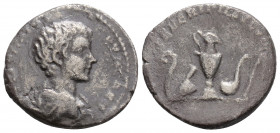 Roman Imperial
Geta, as Caesar (198-200 AD) Rome
AR Denarius (17.6mm, 2.6g)
Obv: L SEPTIMIVS GETA CAES, bare-headed and draped bust to right.
Rev: SEV...