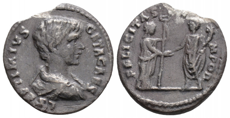 Roman Imperial
Geta, as Caesar (198-209 AD) Rome
AR Denarius (18mm, 2g)
Obv: L S...