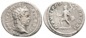 Roman Imperial
Caracalla (198-217 AD) Rome
AR Denarius (19.5mm, 2.9g)
Obv: ANTONINVS PIVS AVG GERM Laureate head of Caracalla to right. 
Rev: MARTI PR...