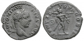 Roman Imperial
Caracalla (198-217 AD) Rome 
AR Denarius (18.9mm, 3.2g)
Obv: ANTONINVS PIVS AVG. Laureate head of Caracalla, right.
Rev: PONTIF TRP X C...