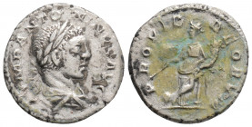 Roman Imperial
Elagabal (218-222 AD) Rome
AR Denarius (18.4mm, 2.9g)
Obv: IMP ANTONINVS AVG, laureate, draped and cuirassed bust right .
Rev: PROVID D...