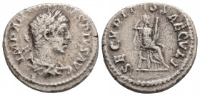 Roman Imperial
Elagabalus (218-222 AD) Rome
AR denarius (18.8mm, 2.9g)
Obv: IMP ANTONINVS PIVS AVG, laureate and draped bust of Elagabalus right, seen...
