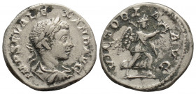 Roman Imperial
Severus Alexander (222-235 AD) Antioch
AR Denarius (19.6mm, 2.6g)
Obv: IMP SEV ALEXAND AVG Laureate, draped and cuirassed bust of Sever...