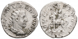Roman Imperial
Philip I (244-249 AD) Antioch 
AR Antoninianus (21.8mm, 3.7g)
Obv: IMP M IVL PHILIPPVS AVG - radiate, draped, and cuirassed bust right,...